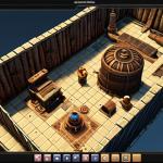 **

A complex, visually stunning 3D game world running smoothly in a web browser. Focus on demonstrating the performance capabilities of WebAssembly (WASM). Show detailed graphics, dynamic lighting, and perhaps a character in action to emphasize fluidity. The overall feel should be modern and high-quality, almost indistinguishable from a native game.

**