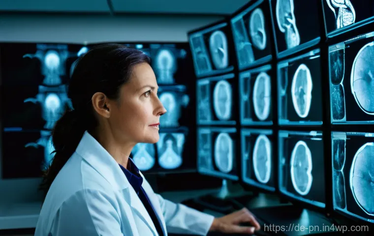 웹어셈블리 기반의 헬스케어 솔루션 개발 사례 - **Prompt:** A compassionate German doctor, wearing clean blue scrubs and a white lab coat, interacts...