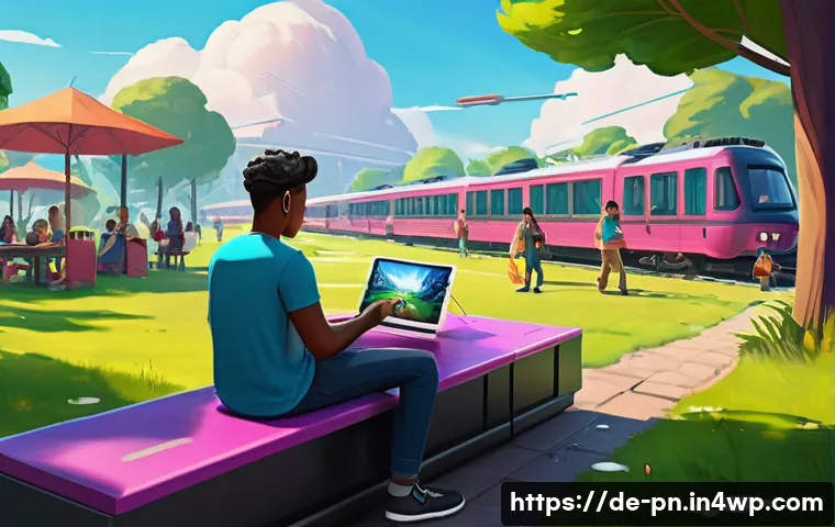 웹어셈블리를 통해 본 클라우드 게임의 미래 - **Prompt 1: The Ubiquitous Gamer**
"A vibrant, dynamic illustration showcasing the freedom and a...