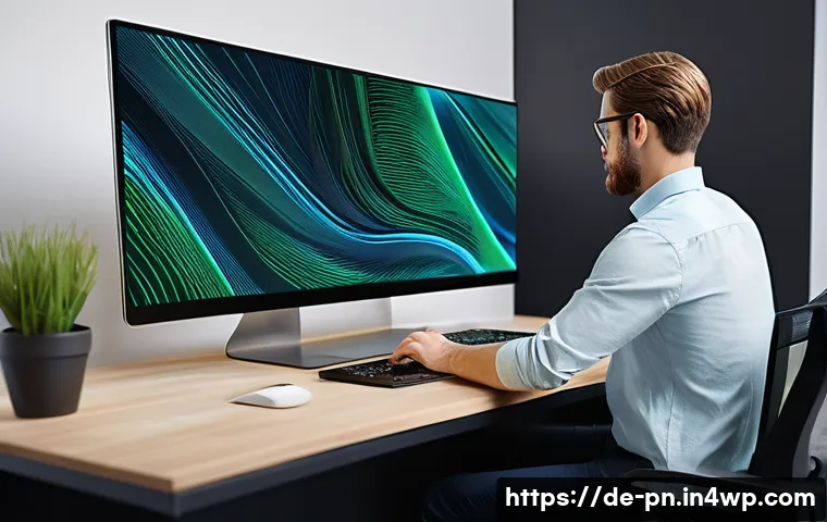 웹어셈블리 기술이 가져올 변화 - **Prompt 1: Desktop-level Performance in the Browser**
"A person, mid-20s, with a focused expres...